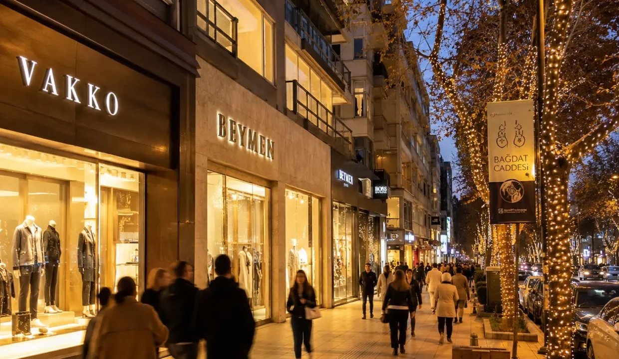 Bağdat Caddesi kentsel dönüşüm ve lüks mağazaları ve nostaljik cadde görünümü