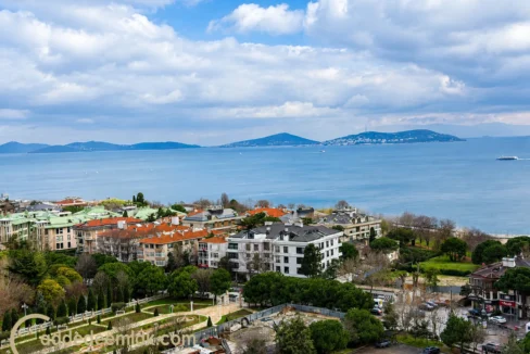 Caddebostan deniz manzaralı daire panoramik manzara