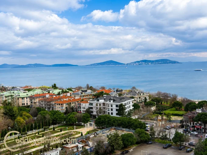 Caddebostan deniz manzaralı daire panoramik manzara