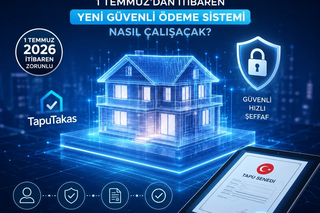 Temmuz itibarıyla tapu takas sistemi ile dijital para transferi devri