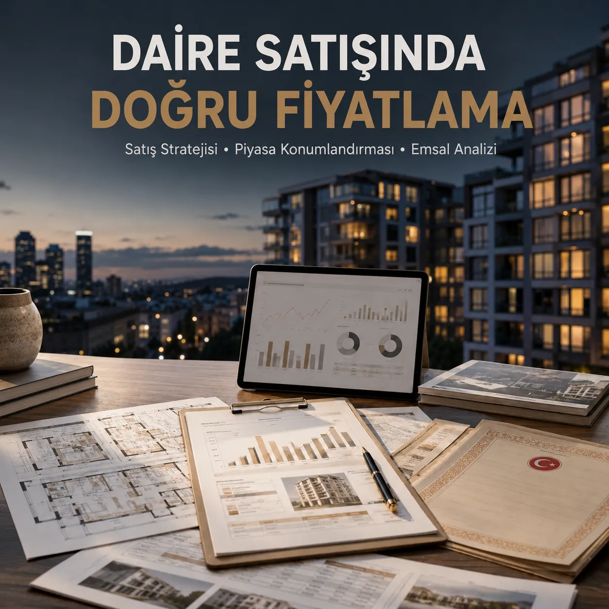 Daire satışında doğru fiyatlama için emlak değerleme dosyası ve fiyat analizi