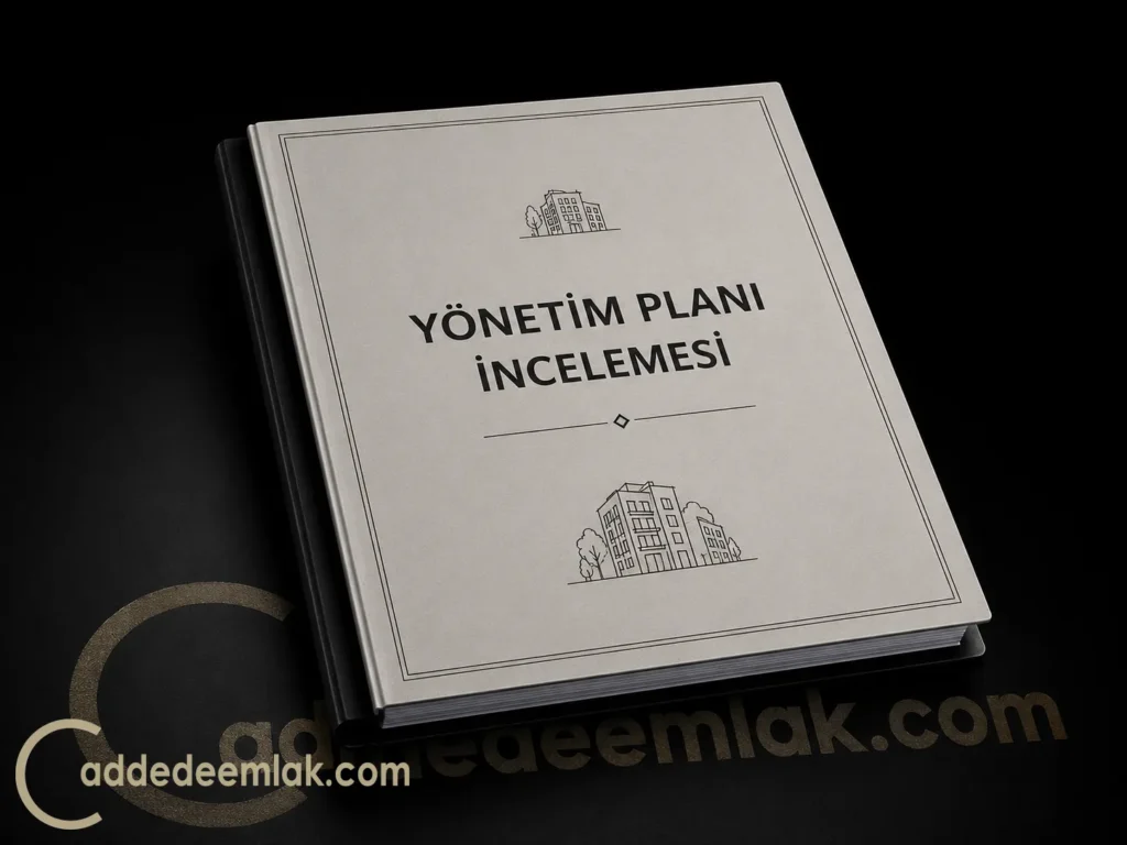 Ticari kullanıma uygun daire için tapu ruhsat ve yönetim planı kontrolü
