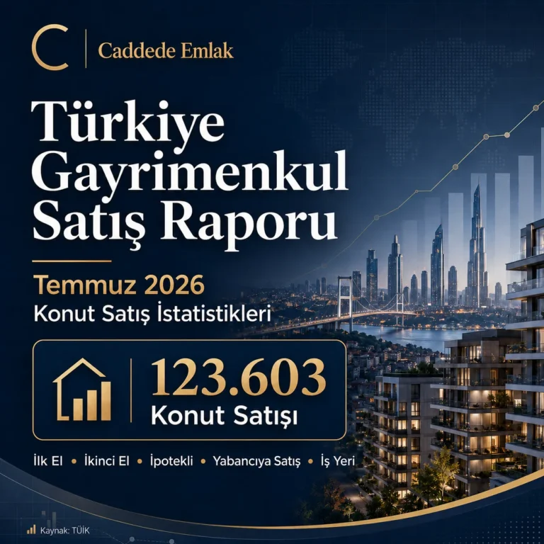 Türkiye Gayrimenkul Satış Raporu: Temmuz 2026 Konut Satış İstatistikleri