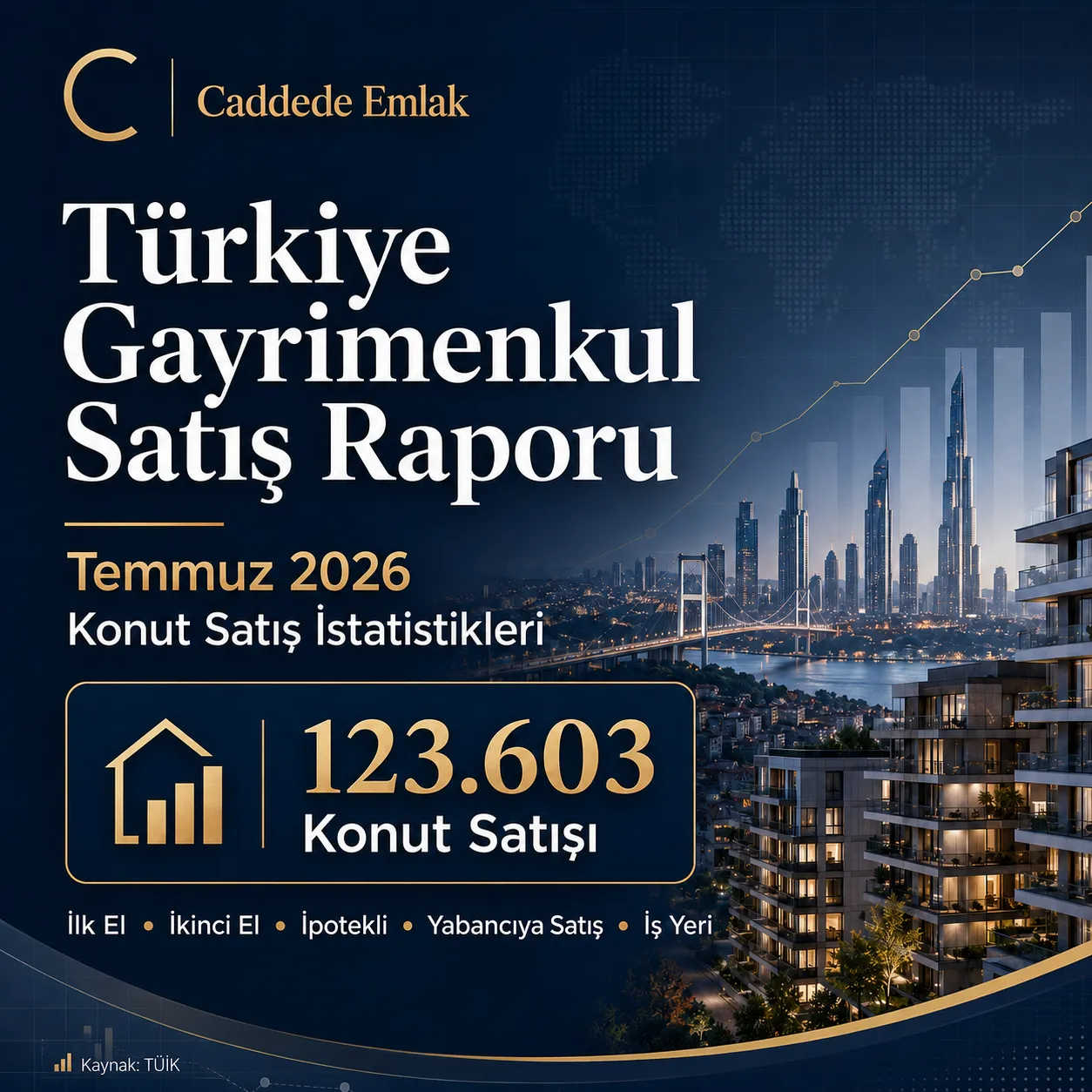 Temmuz 2026 konut satış istatistikleri Türkiye Gayrimenkul Satış Raporu