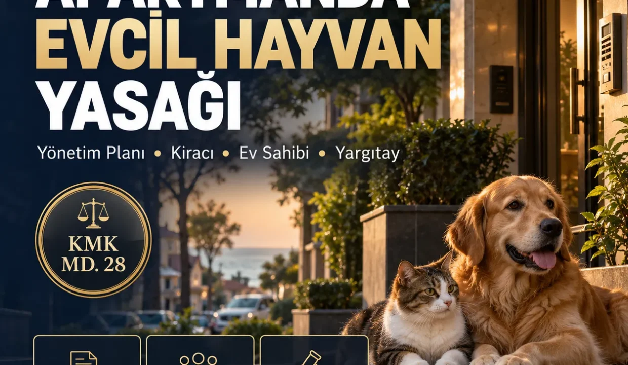 Apartmanda evcil hayvan besleme yasağı, yönetim planı ve Yargıtay kararları rehberi.