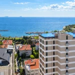 Caddebostanda önü kapanmaz deniz manzaralı satılık 4+1