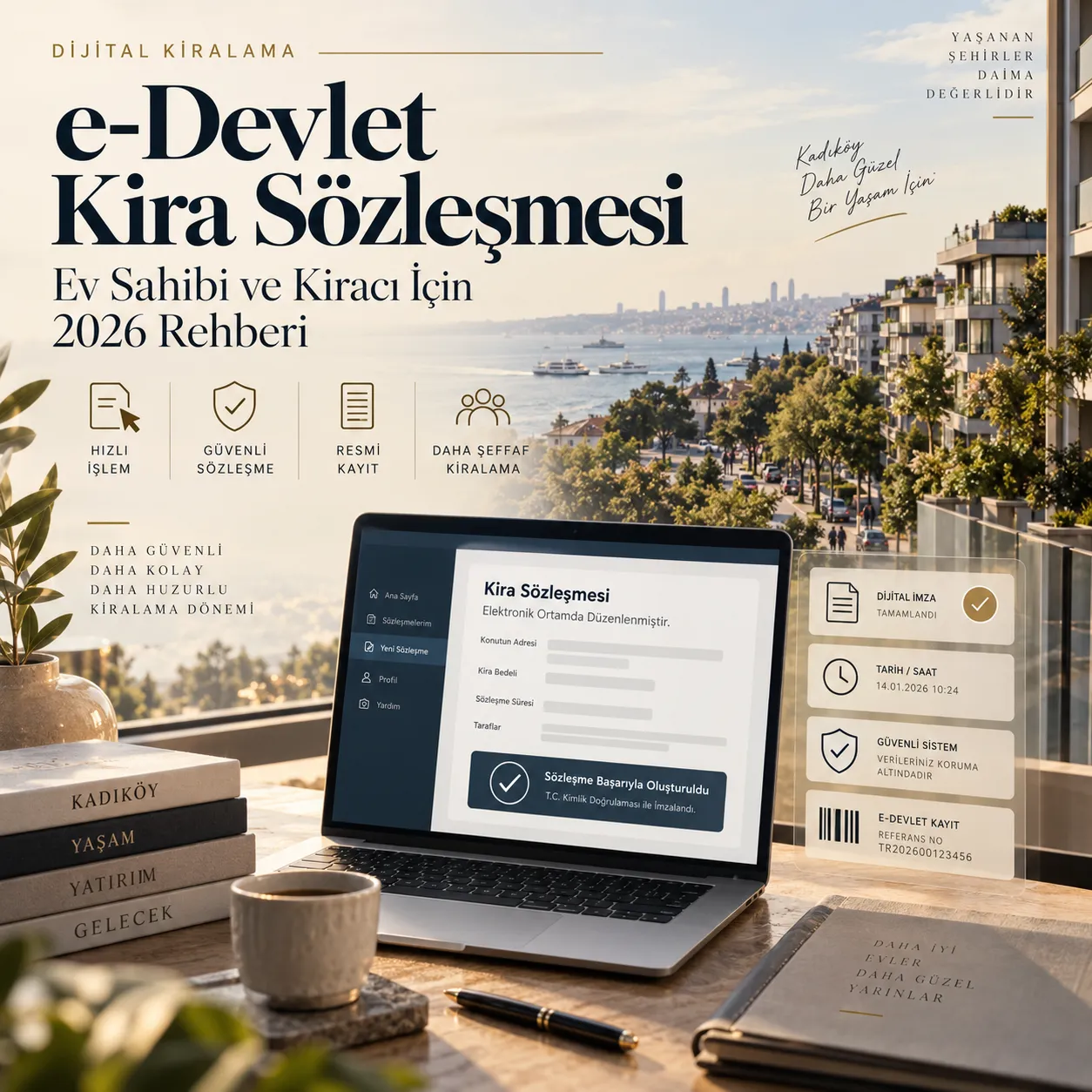 e-Devlet kira sözleşmesi onaylama rehberi dijital kontrat hazırlama ve barkodlu belge alma.