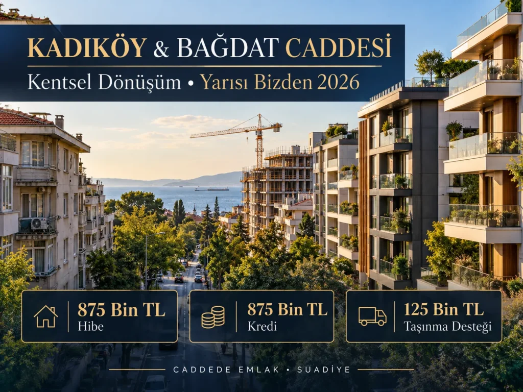 Kadıköy ve Bağdat Caddesi kentsel dönüşüm modern mimari konut projeleri