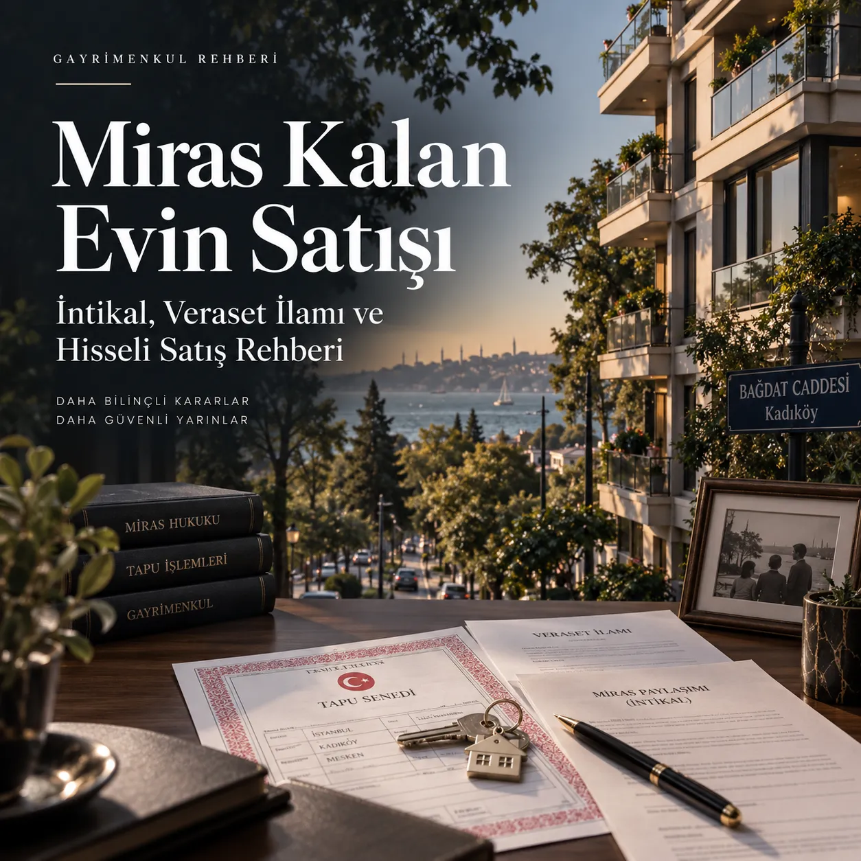 Miras kalan evin satisi intikal rehberi veraset ilamı tapu intikali ve hisseli mülk satışı.
