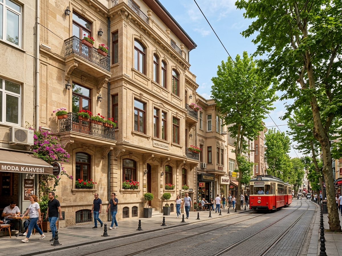 Moda Caddesi Tramvay Hattında Geniş Balkonlu ve Ferah Satılık 3+1 Daire