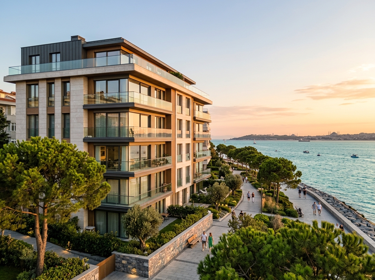 Moda Sahil Kordonunda Panoramik Deniz Manzaralı Satılık 4+1 Lüks Daire