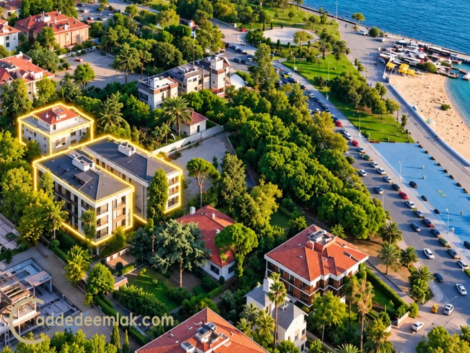 Suadiye yalı parselinde butik sitede satılık 4+1