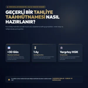 Geçerli Bir Tahliye Taahhütnamesi Nasıl Hazırlanır? Yargıtay Kararları ve 2026 Rehberi